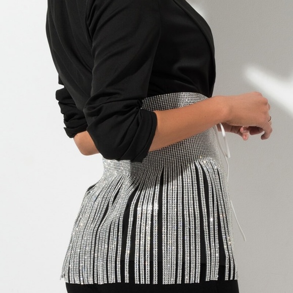 Last Size LG 💎LIMITED💎DIAMOND WAIST CORSET BELT - Picture 2 of 7